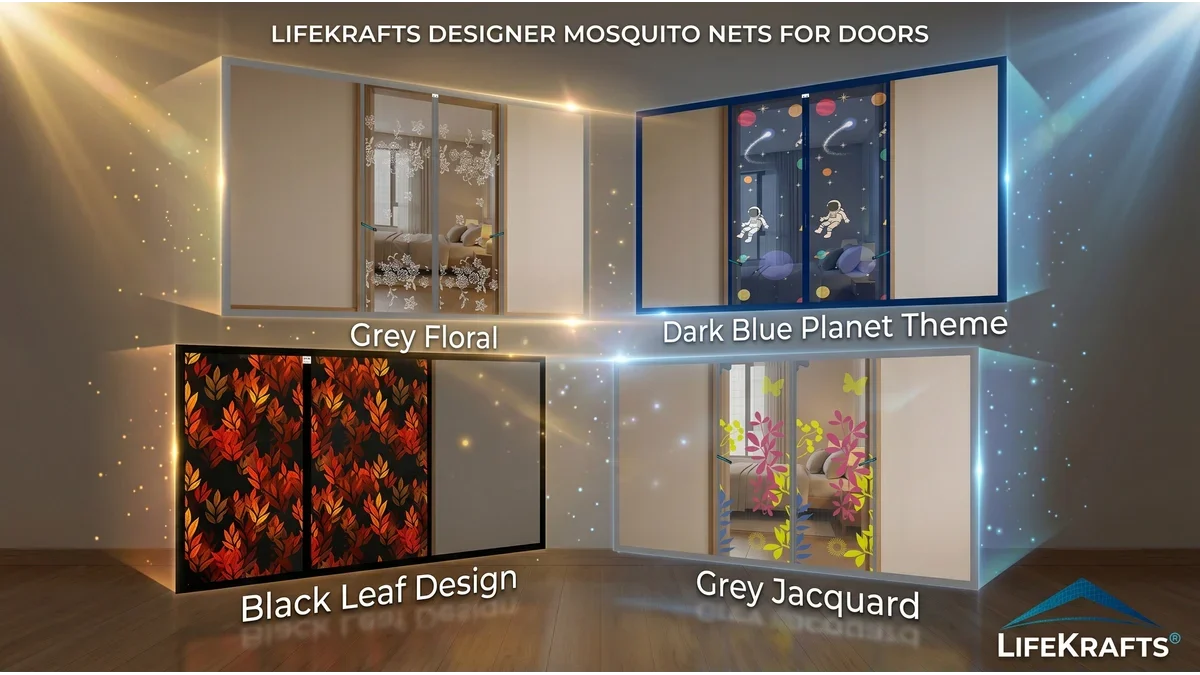 LifeKrafts Designer Mosquito Net for Door