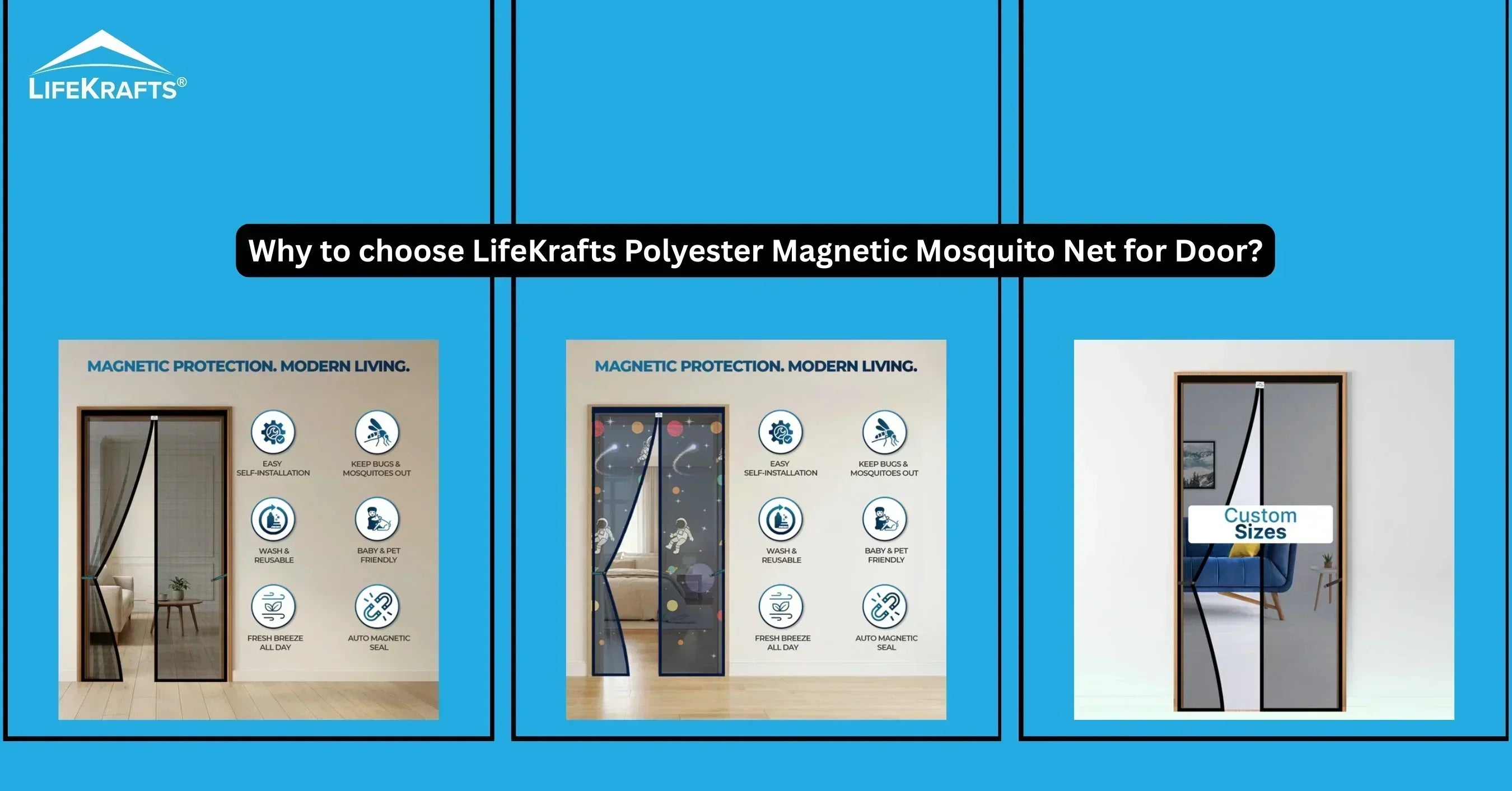 polyester magnetic mosquito net for door