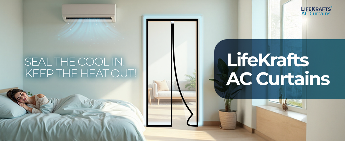 Custom Magnetic AC Curtain | PVC | Double Opening