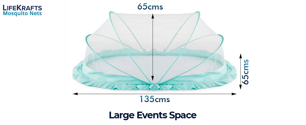 Baby Mosquito Net | Foldable | Grey | LifeKrafts