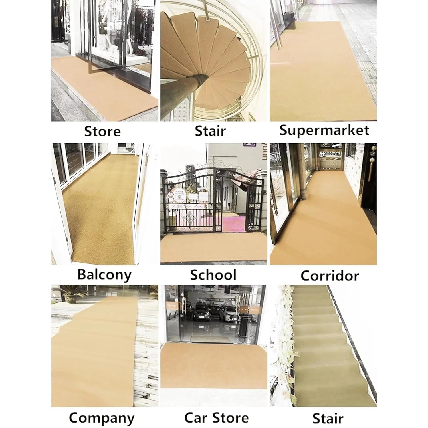 Cushion Noodle Floor Mat for Entryways| Dirt/Mud Trapper Beige Color LifeKrafts