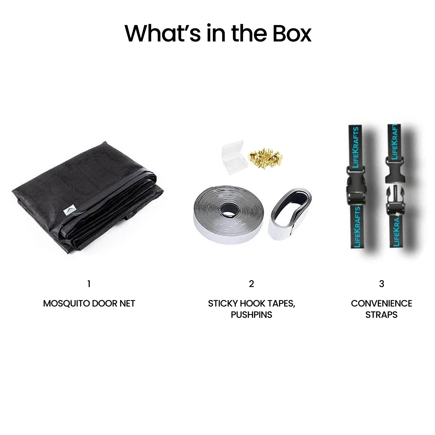 Fiberglass Door Mosquito Net - White Mosquito Screen for Door LifeKrafts