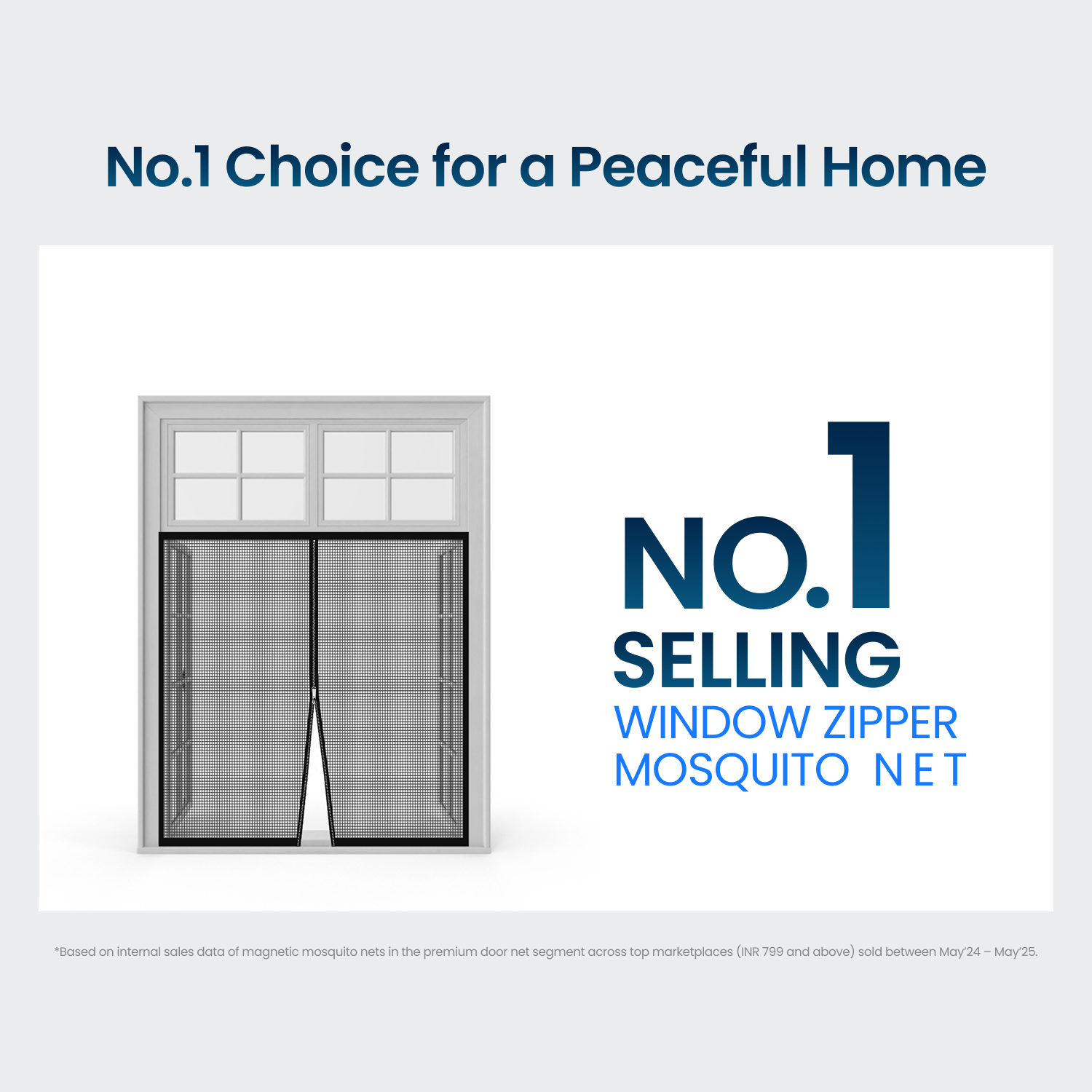 Premium Edition Window Mosquito Net Curtain with Zipper | lifekrafts mosquito net for windows | Fiberglass Net - Brown LifeKrafts