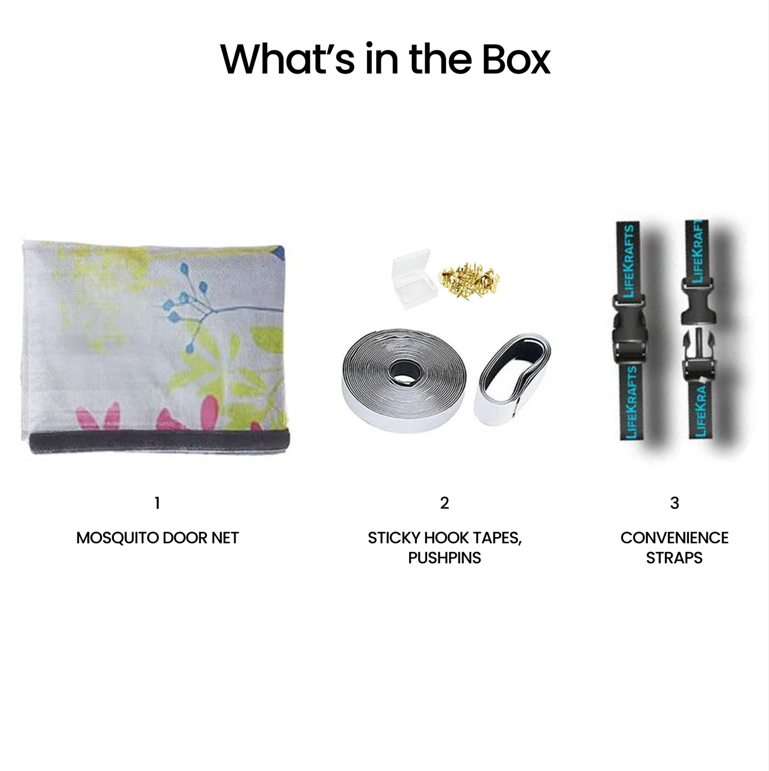 Floral Polyester magnetic Mosquito Net curtain for door Mosquito Screen for Door LifeKrafts