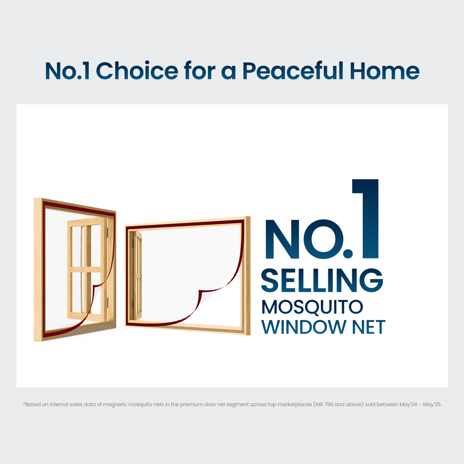 Polyester Window Mosquito Net (Pre-Stitched) | lifekrafts mosquito net for windows | BROWN Mosquito Net Customize LifeKrafts