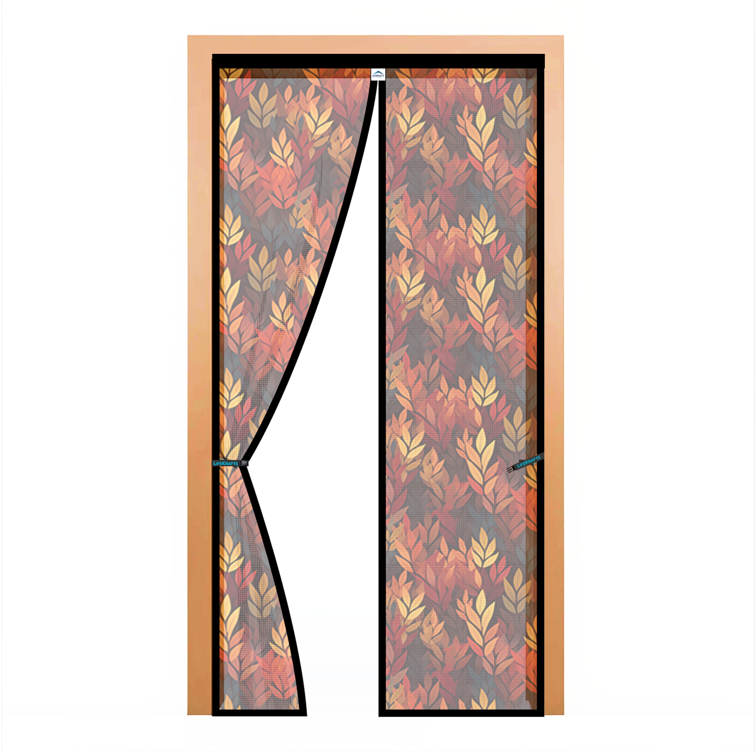 Autumn Leaf Magnetic Door Net - Polyester