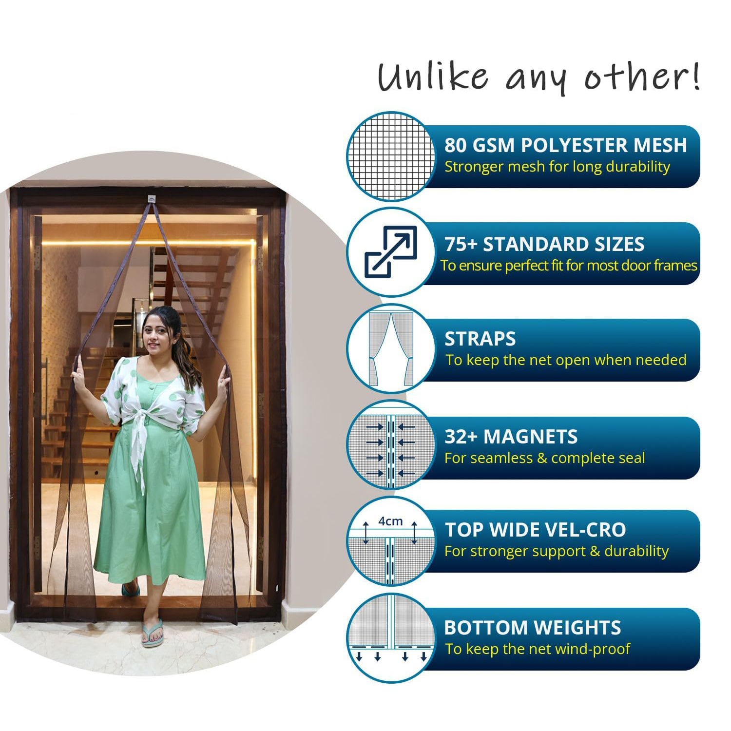 Autumn Leaf Magnetic Door Net - Polyester Door net LifeKrafts