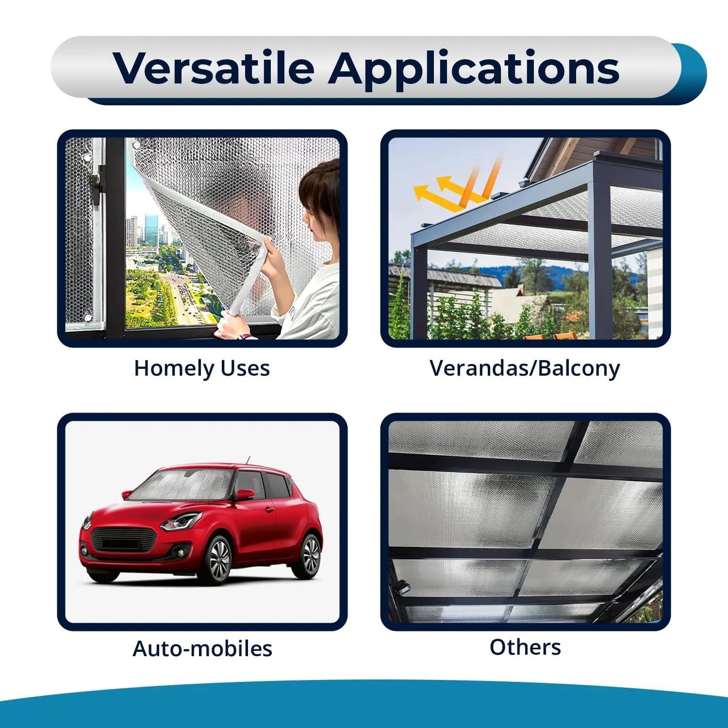 Aluminium Heat Insulation 300 GSM (8 mm) Sheet
