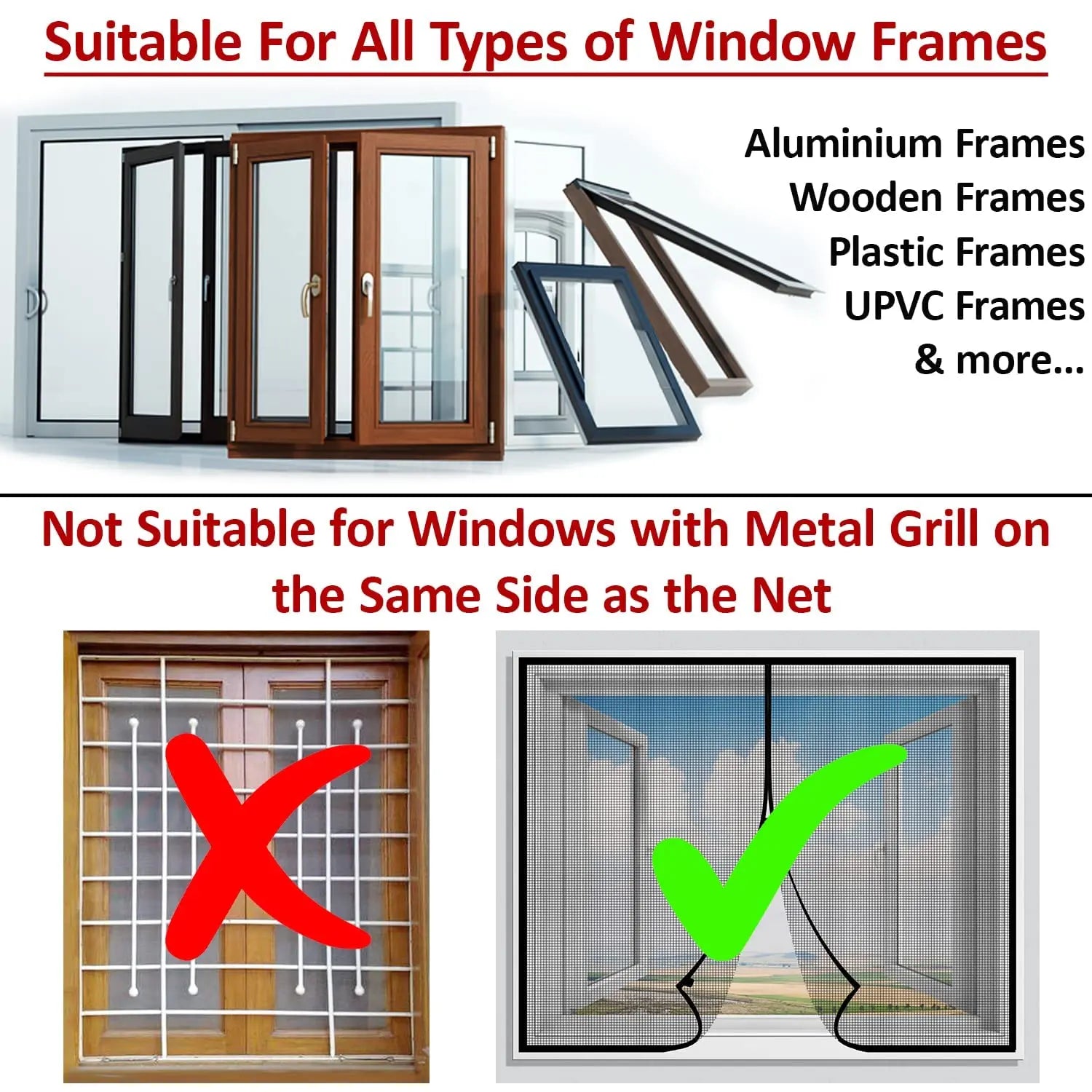 Magnetic Window Mosquito Net Curtain (Ultra Premium Edition) - Brown Mosquito net LifeKrafts