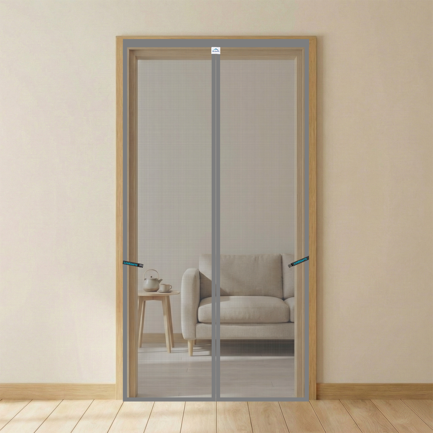 Polyester Magnetic Mosquito Net for Door – GREY Mosquito Screen for Door LifeKrafts