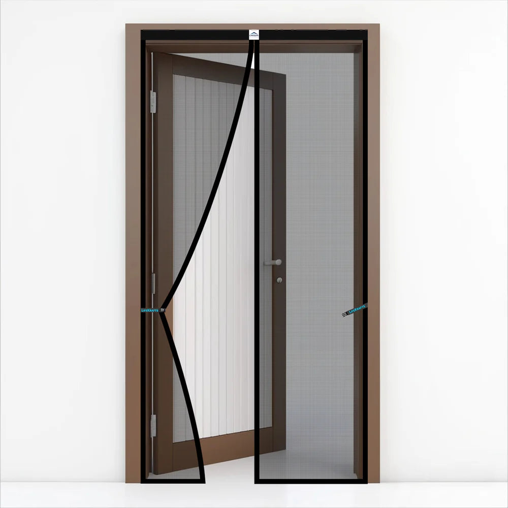 Lifekrafts Magnetic Door Mosquito Net (Black)