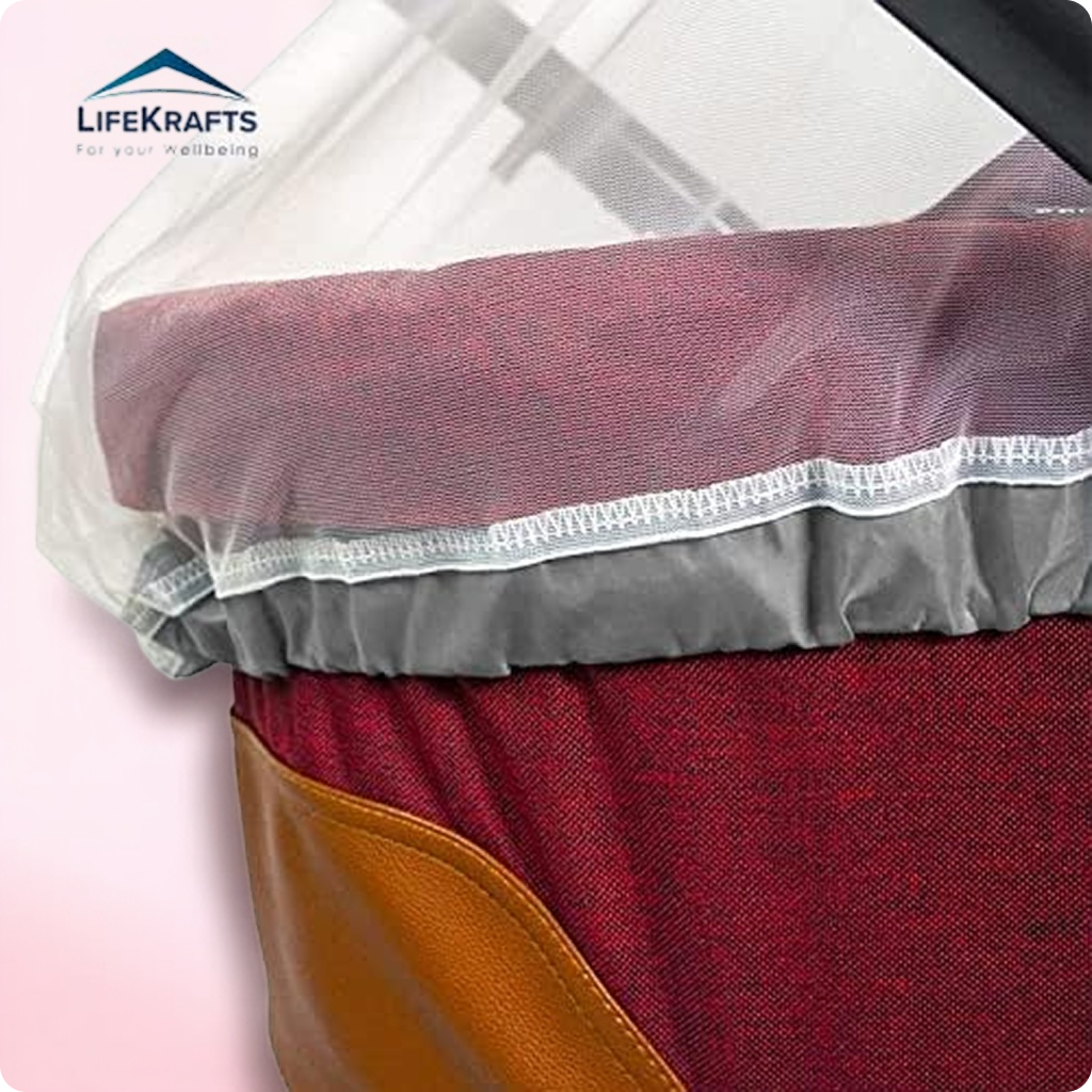 Mosquito Net for Baby Carriers, Stroller, Car Seats, Cradles. 29x21 Inch White Color.