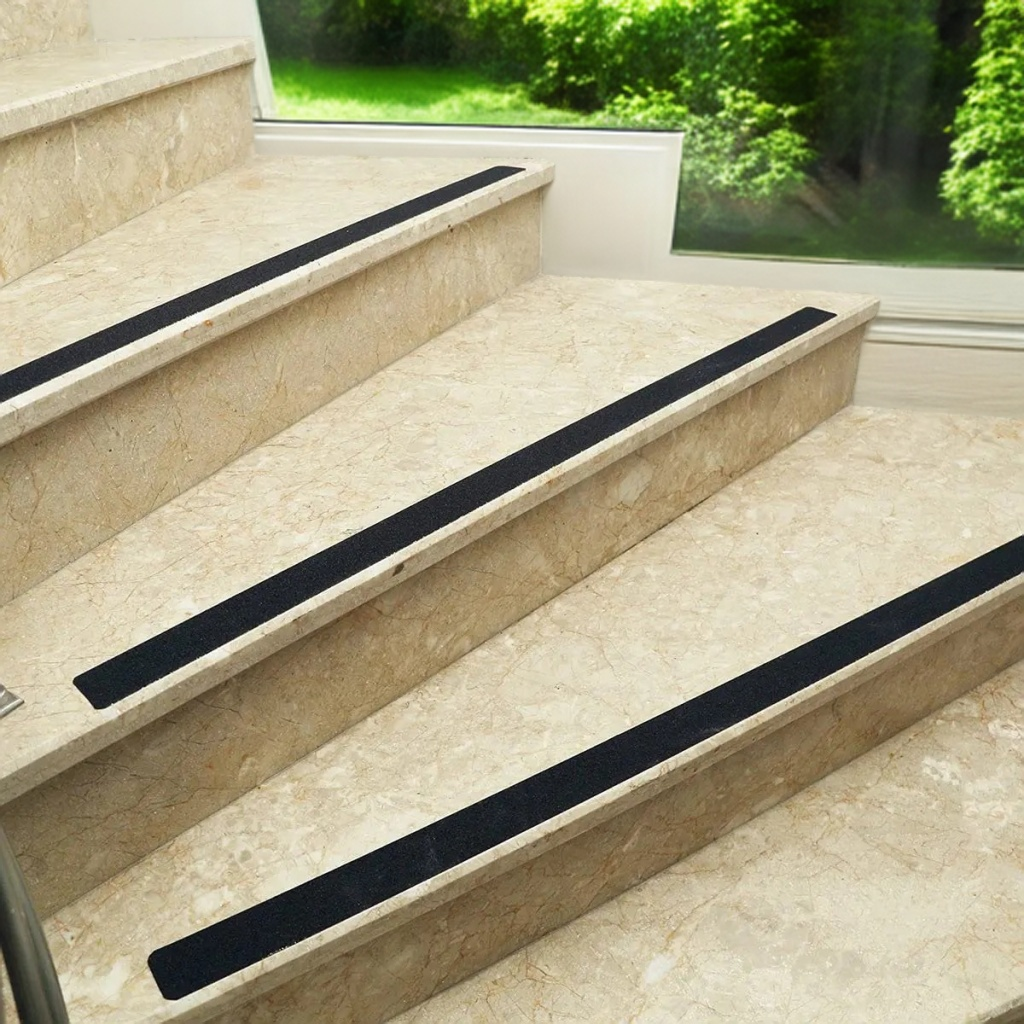 Anti Slip Tape - Tape For Stairs High Traction Abrasive Tape for Slippery Floors, Staircase - Black