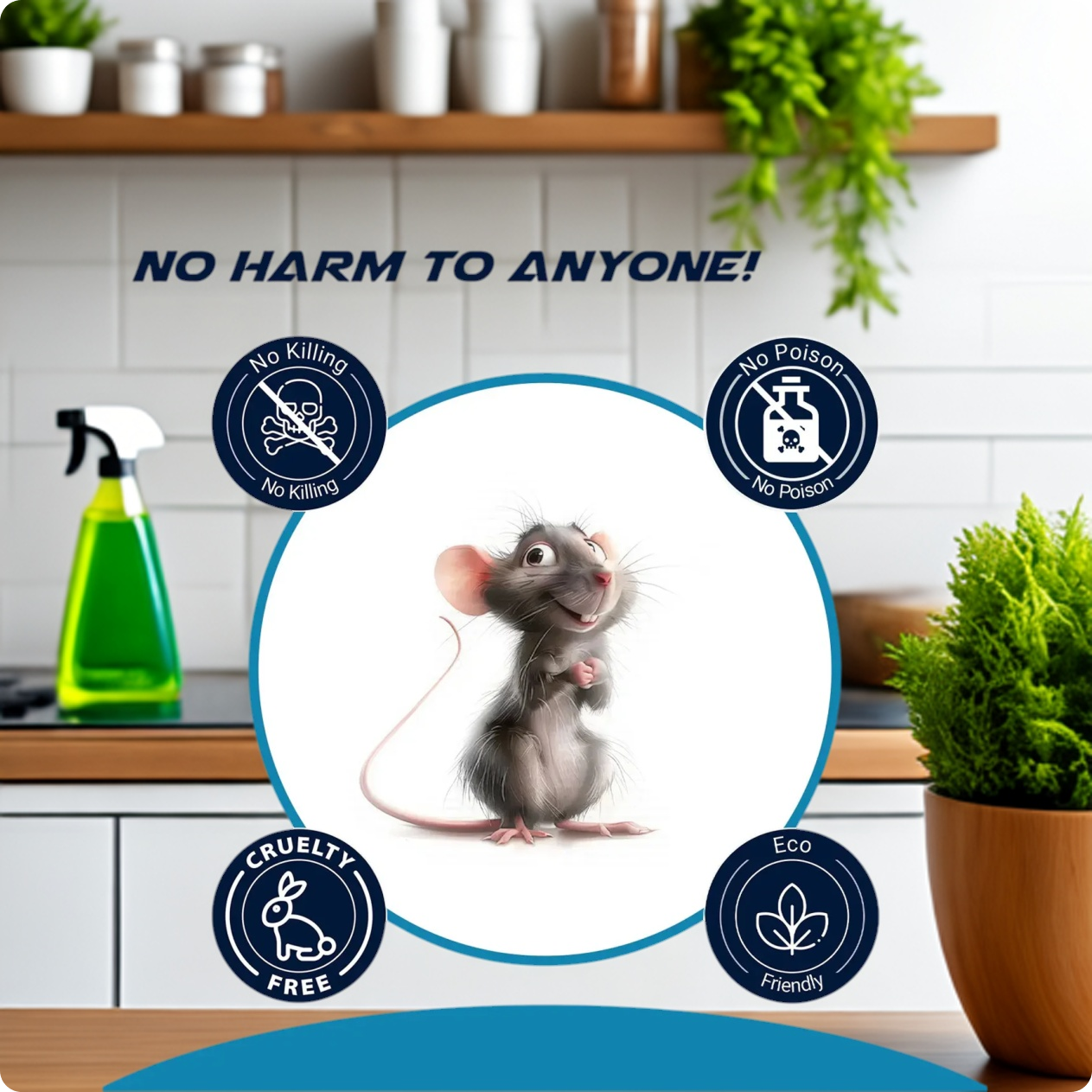 Rat Repellent Spray for Cars - Highly Effective (250ml, Pack of 1)