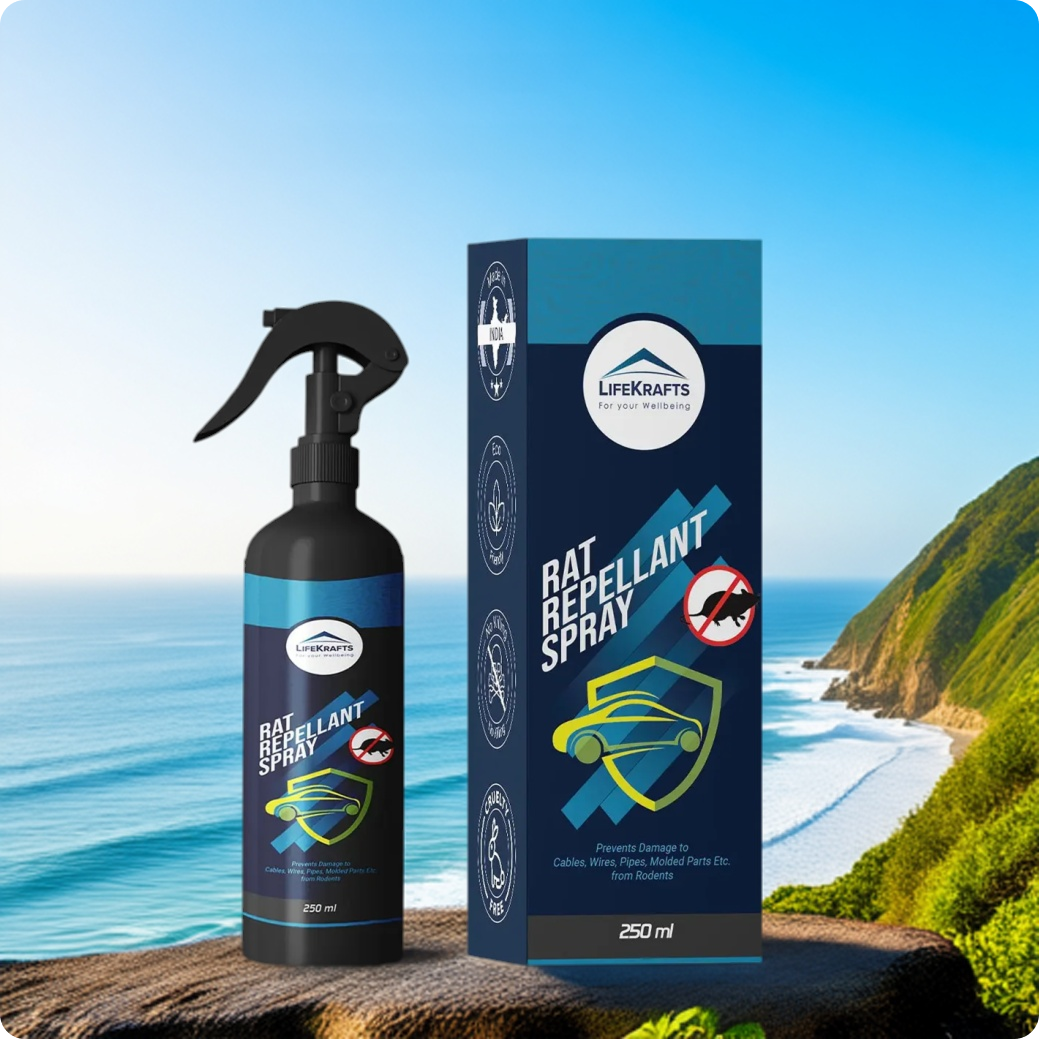 Rat Repellent Spray for Cars - Highly Effective (250ml, Pack of 1)