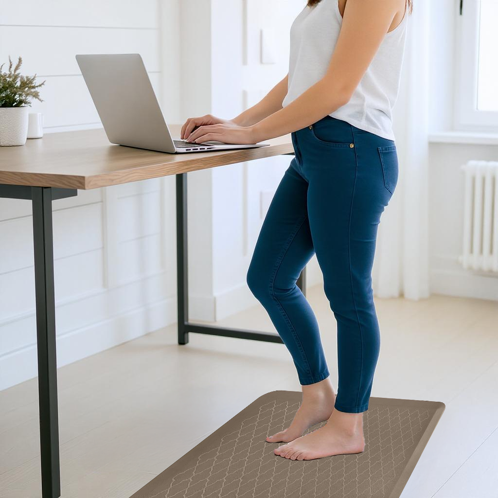 Anti Fatigue Floor Mat Thick Perfect Kitchen Mat, Standing Desk Mat. Comfort at Home, Office, Garage