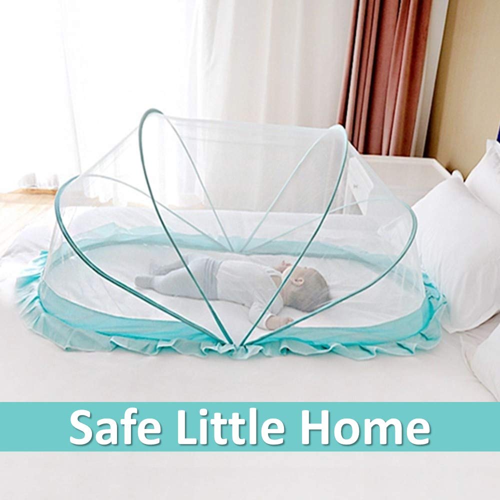 Baby Crib Mosquito Net Ocean Green 135x65x65 cm LifeKrafts