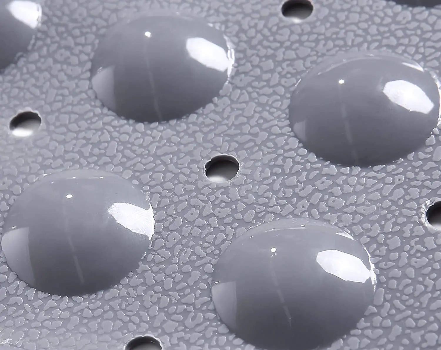 Anti-Slip Shower Mat for Bathroom Floor Grey, 80x120 cm (Soft-Pebble)