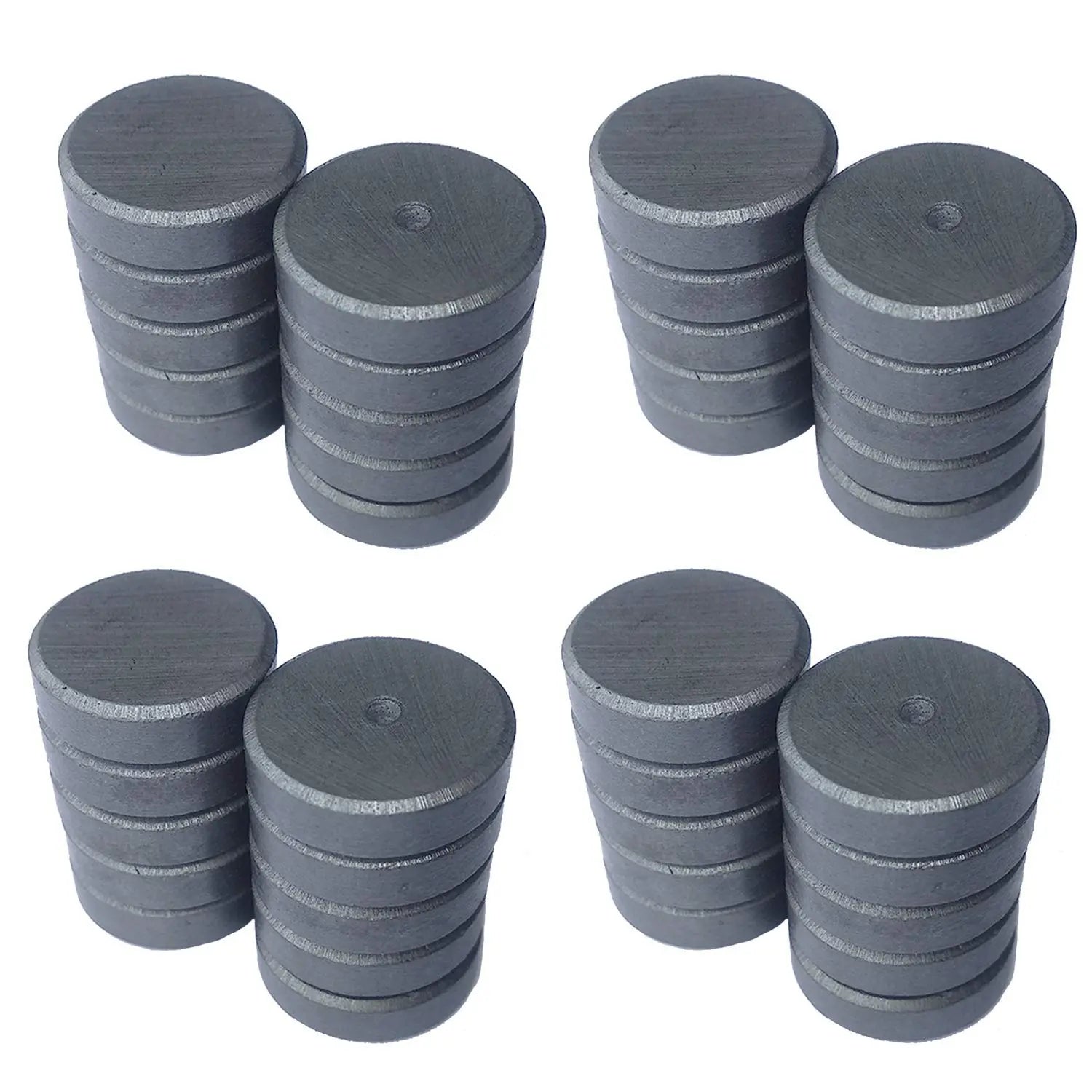 Ceramic/Ferrite Strong Magnets| Size: (18x5) mm, ceramic magnets Pack of 40
