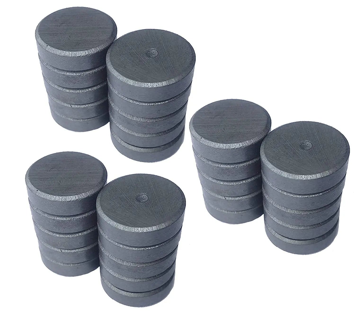 Ceramic/Ferrite Strong Magnets| Size: (18x5) mm, ceramic magnets Pack of 30