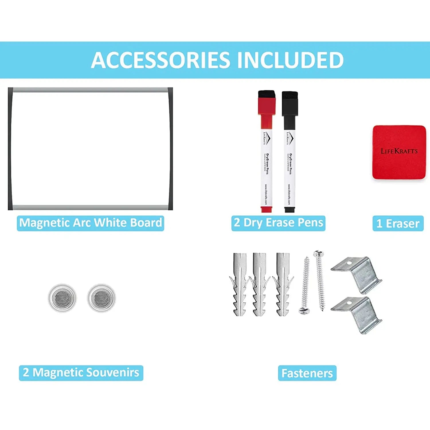 Dry Erase Magnetic White Board | Size: (23 x 17) inches - Pack of 1 Wow Magnet LifeKrafts