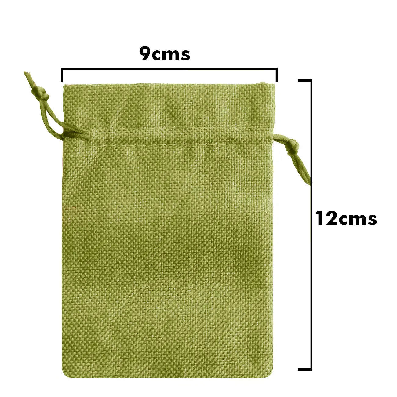 Jute Linen, Return Gifts, Pouches, Drawstring Bags (Color Green) LifeKrafts