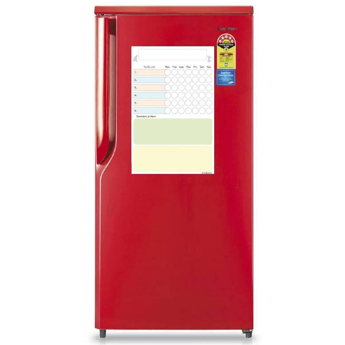 LifeKrafts Magnetic Dry Erase Activity Planner | includes 1 Marker Pen, 1 Eraser, 42 Magnetic Stars LifeKrafts