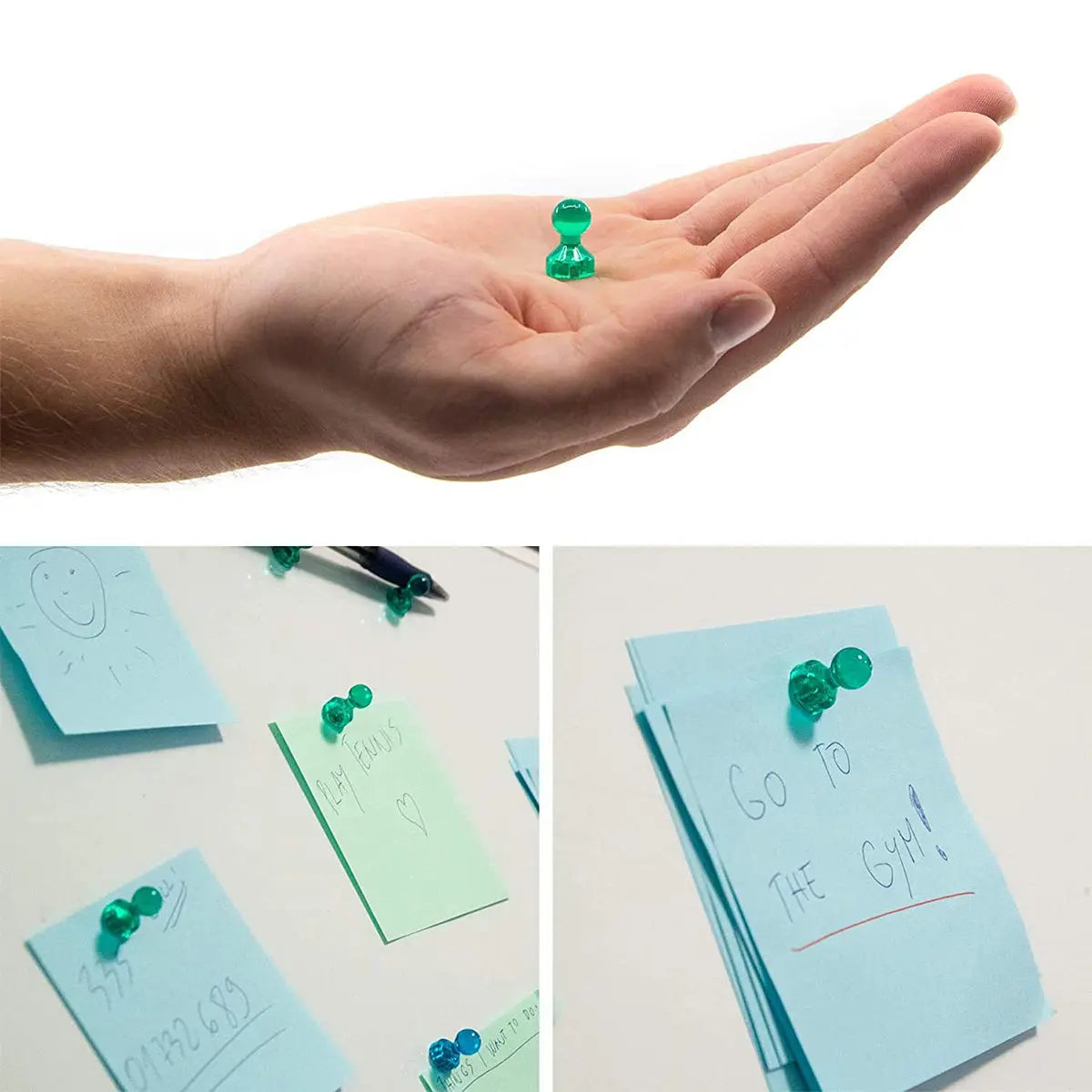 Lifekrafts Magnetic Push Pins ,Perfect for Refrigerator, Dry Erase Magnetic White Boards Used in Home, School,