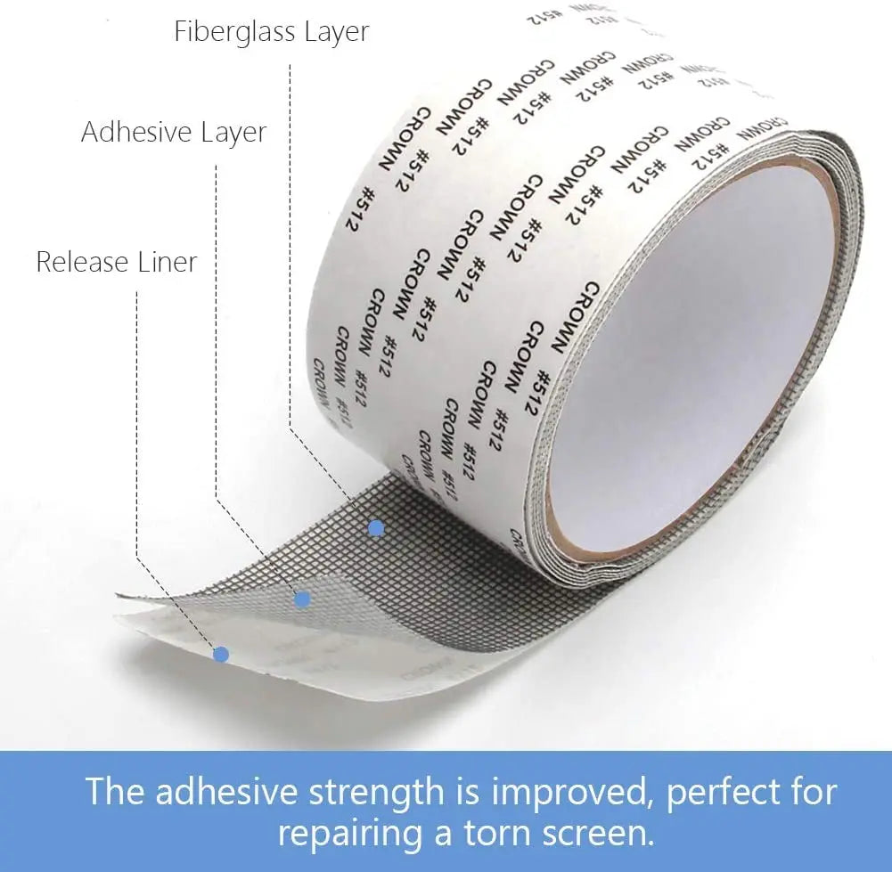 Mosquito Net Patch Repair Tape Grey Color, Size - 5 Meter x 50 MM, For Torn Door Net LifeKrafts