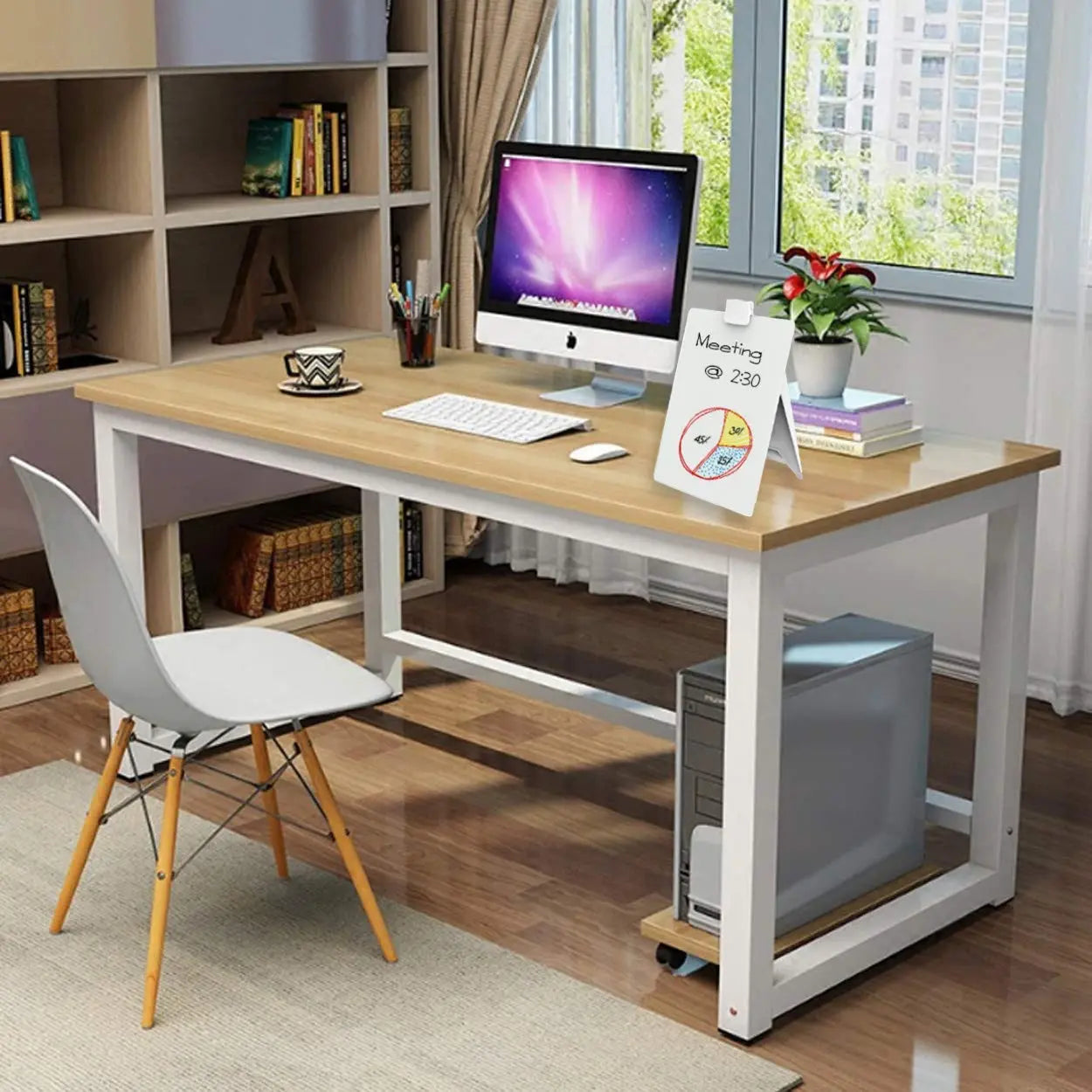 Non-Magnetic Glass Whiteboard (9 x 12 inches ) for Table Desk, Office, Home,Non-Magnetic Whiteboard