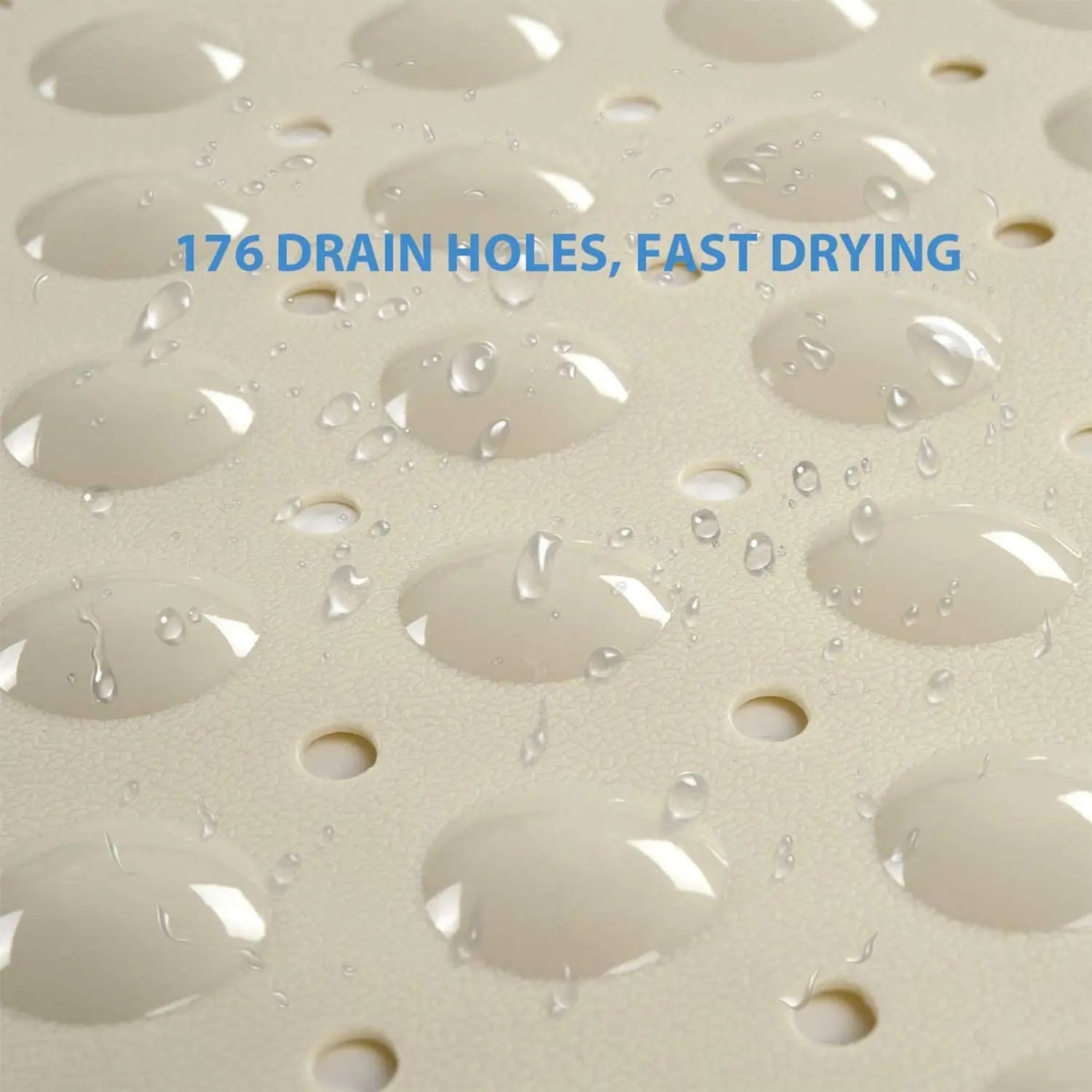 Non slip Extra Soft Eco friendly PVC Bath mat (100 x 40 cm, Cream Soft bubble) LifeKrafts