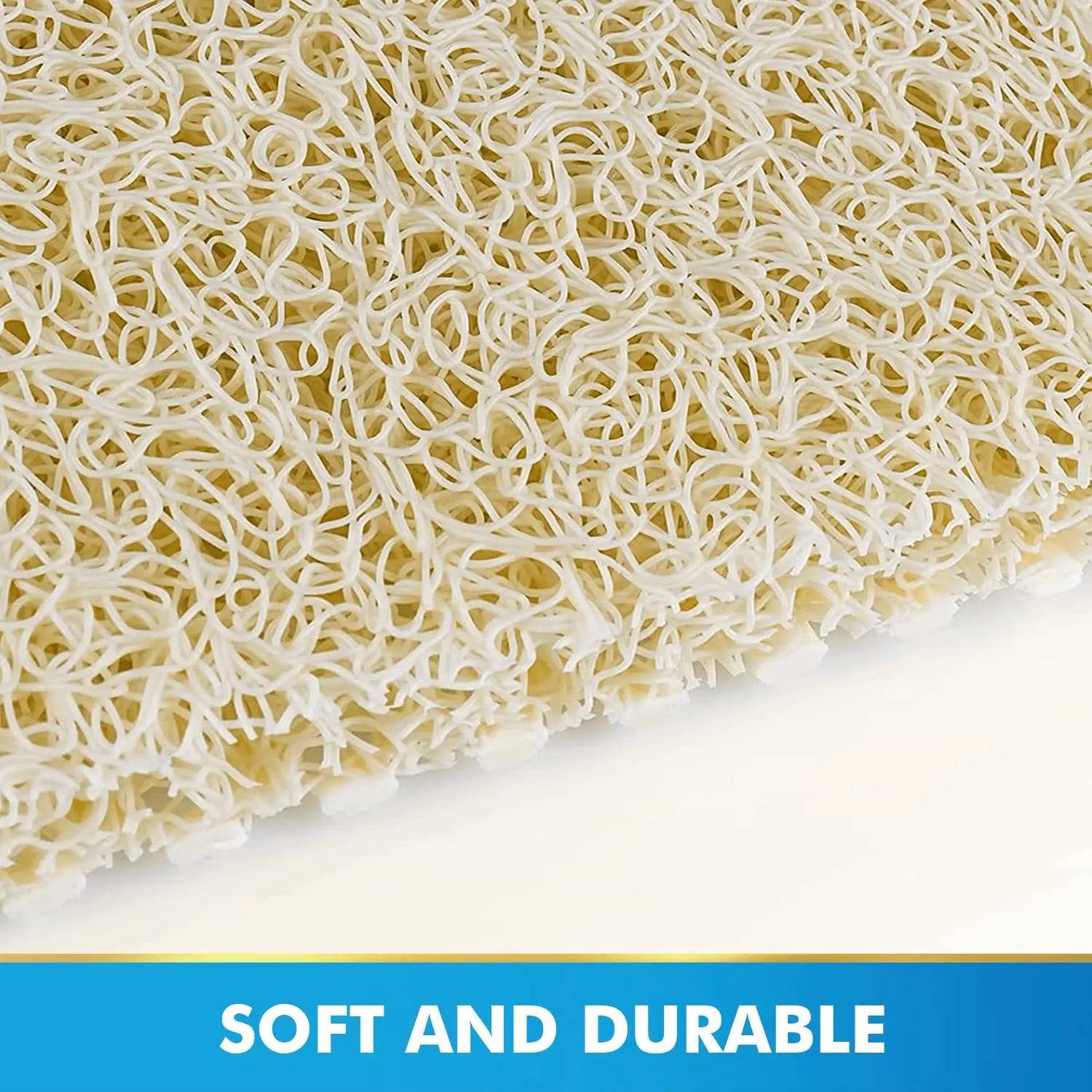 PVC Loofah Anti-Slip Shower Mat with Non-Slip Textured Backing Quick Drying Bath mats LifeKrafts