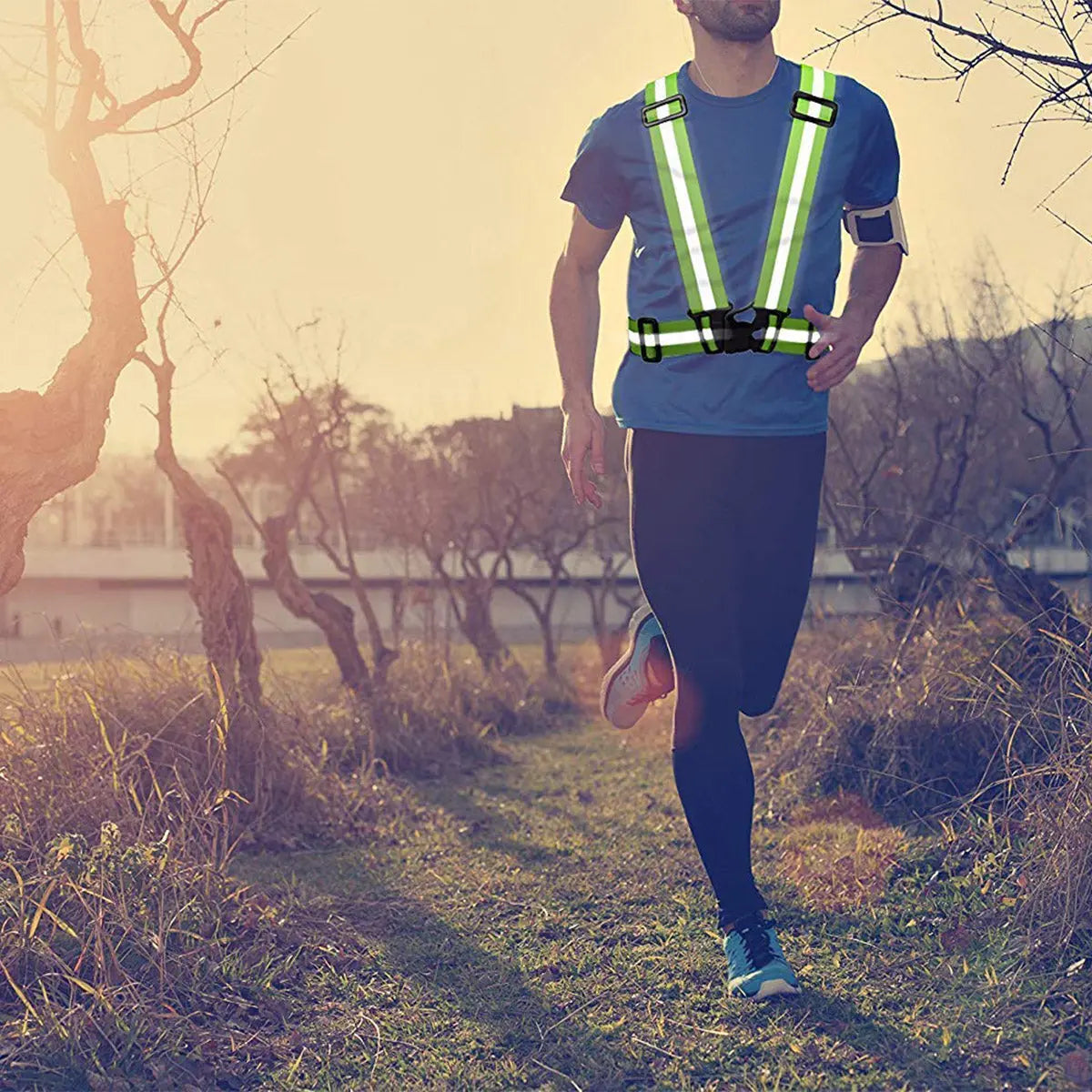 Safety Reflective Vest for Outdoors and Biking - Green Color LifeKrafts