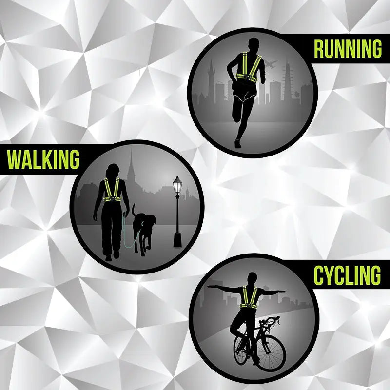 Safety Reflective Vest for Outdoors and Biking - Green Color LifeKrafts