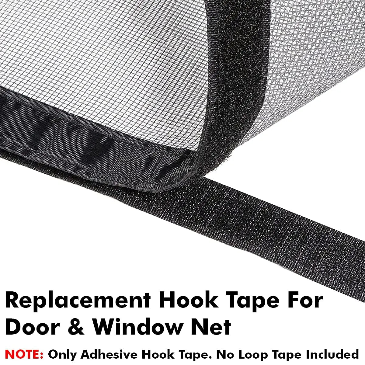 Self Adhesive Hook Tape Roll & Thumbnails for Magnetic Door & Window Net Replacement LifeKrafts