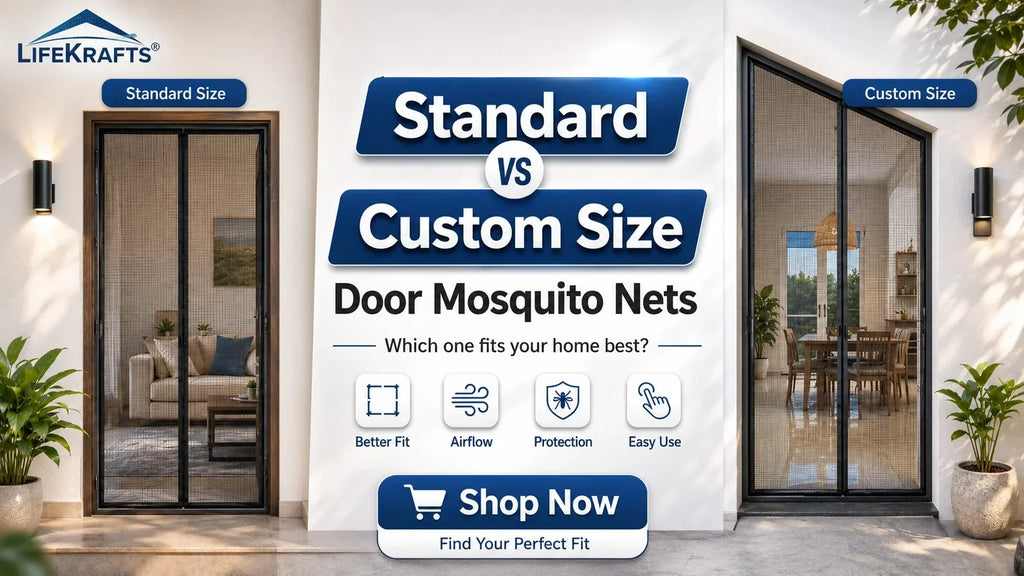 Standard vs Custom Size Door Mosquito Nets in India