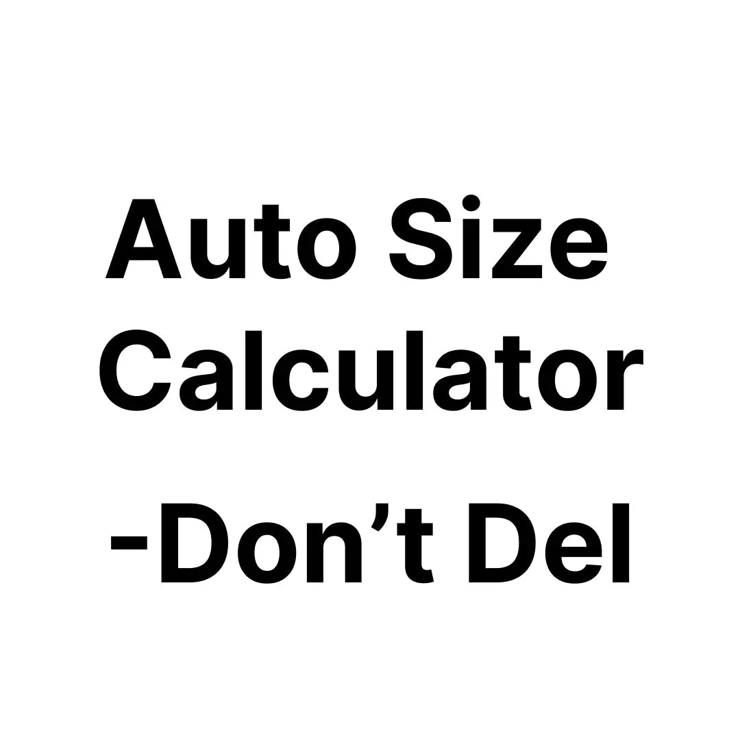 Auto Size Calculator