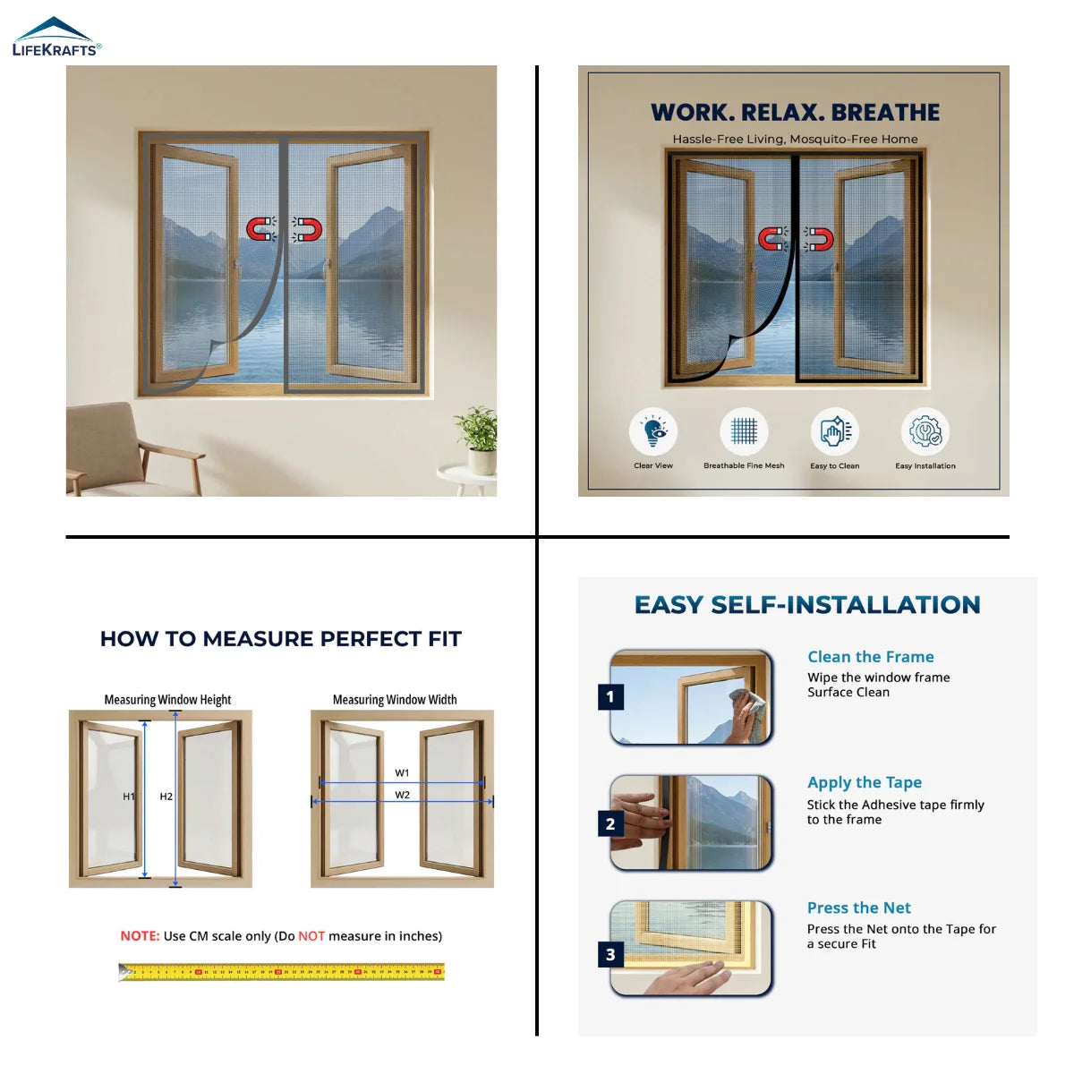 Magnetic Window Mosquito Nets