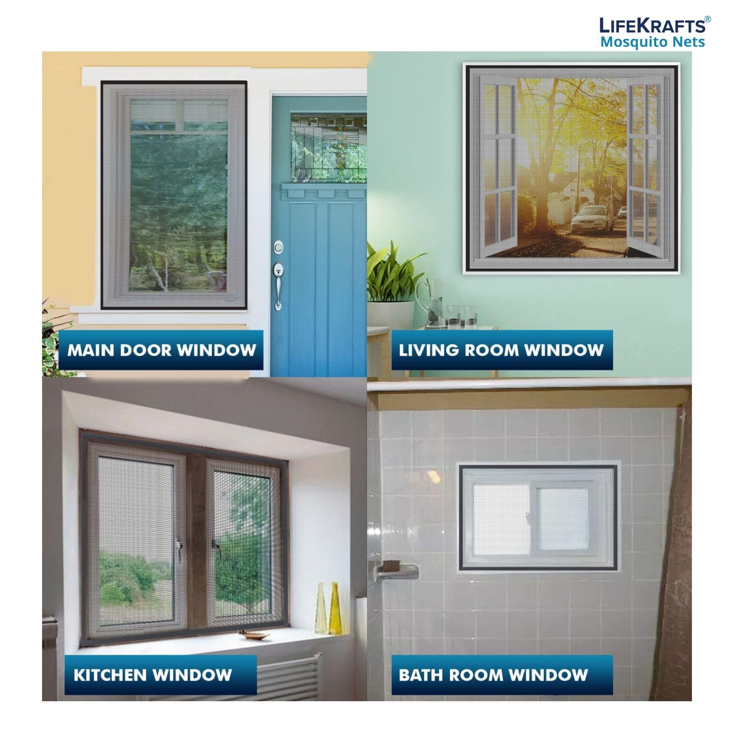 Customizable Mosquito Net For Window