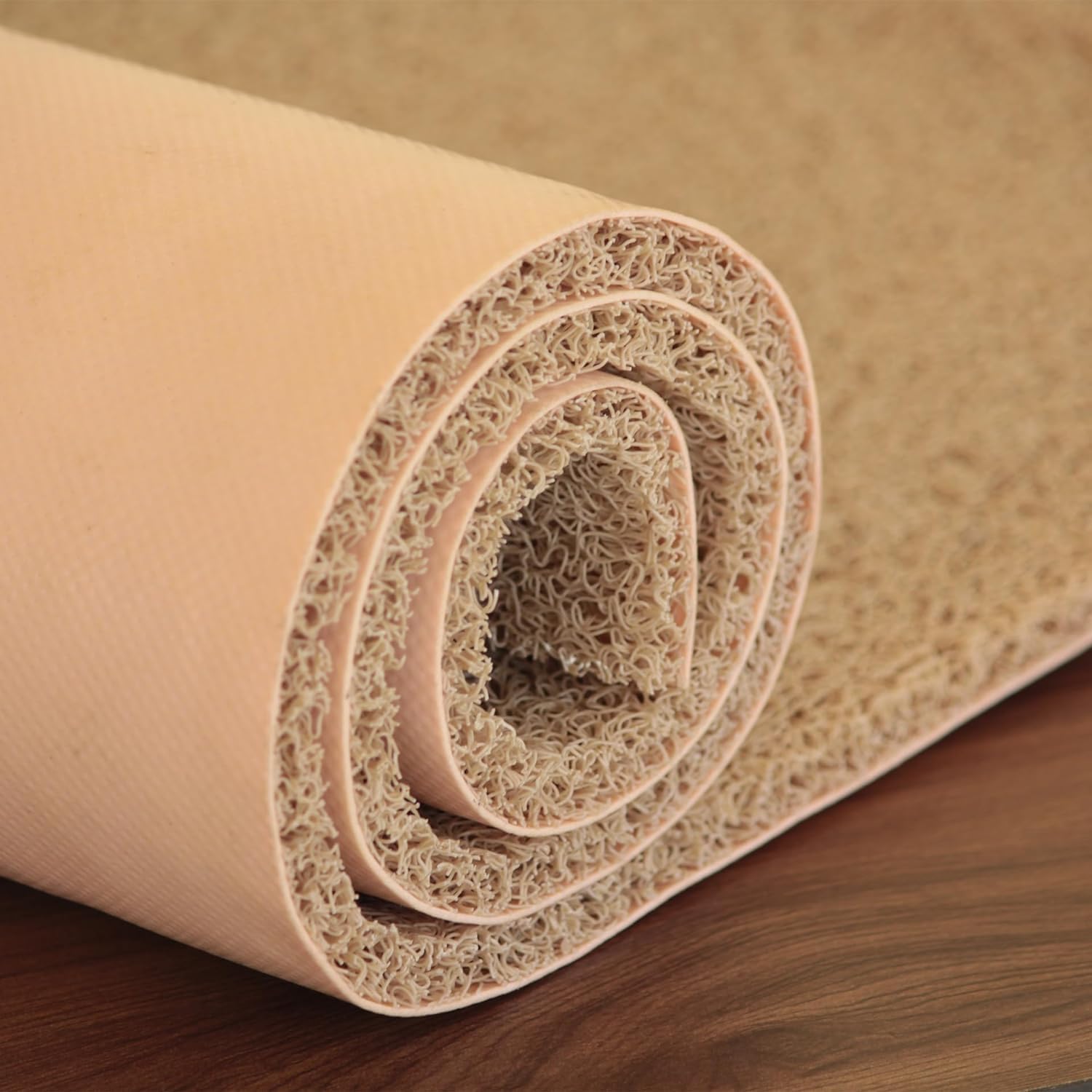 Cushion Noodle Floor Mat for Entryways| Dirt/Mud Trapper Beige Color