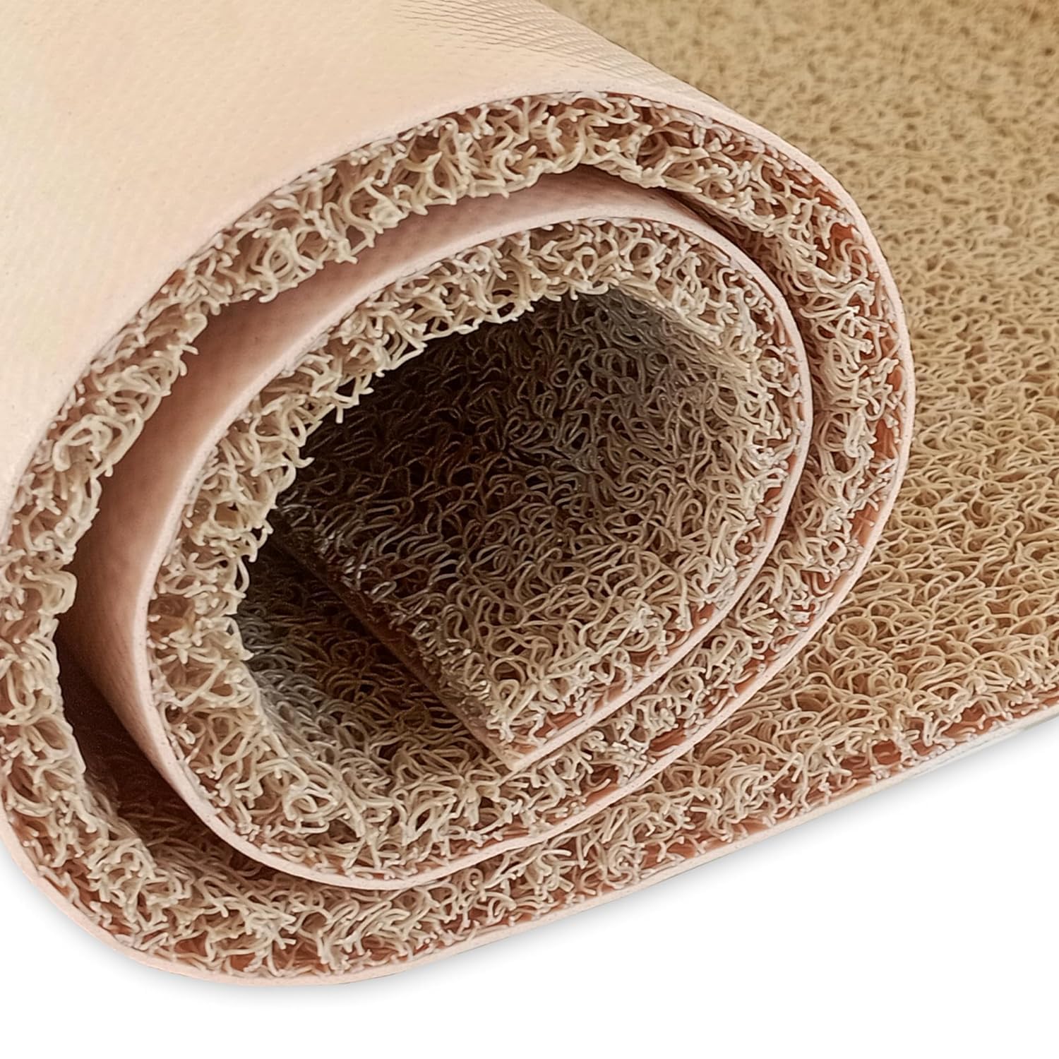 Cushion Noodle Floor Mat for Entryways| Dirt/Mud Trapper Beige Color - LifeKrafts