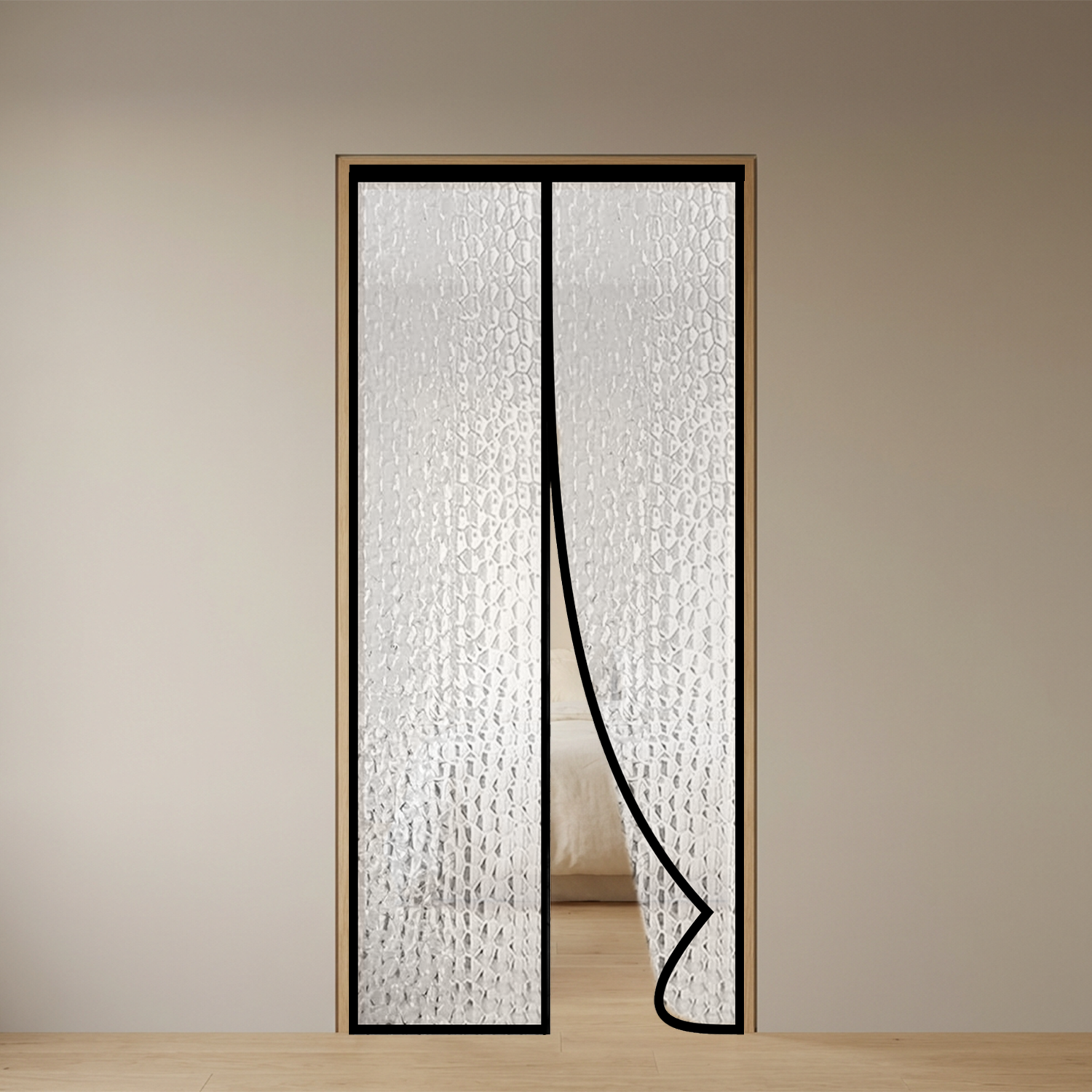 AC Curtain Magnetic - Customizable | Bubble Translucent Insulated Thermal | LifeKrafts ac curtain custom LifeKrafts