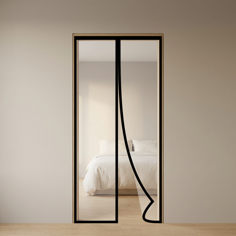 AC Curtain Magnetic - Customizable | Transparent Insulated Thermal | LifeKrafts ac curtain custom LifeKrafts