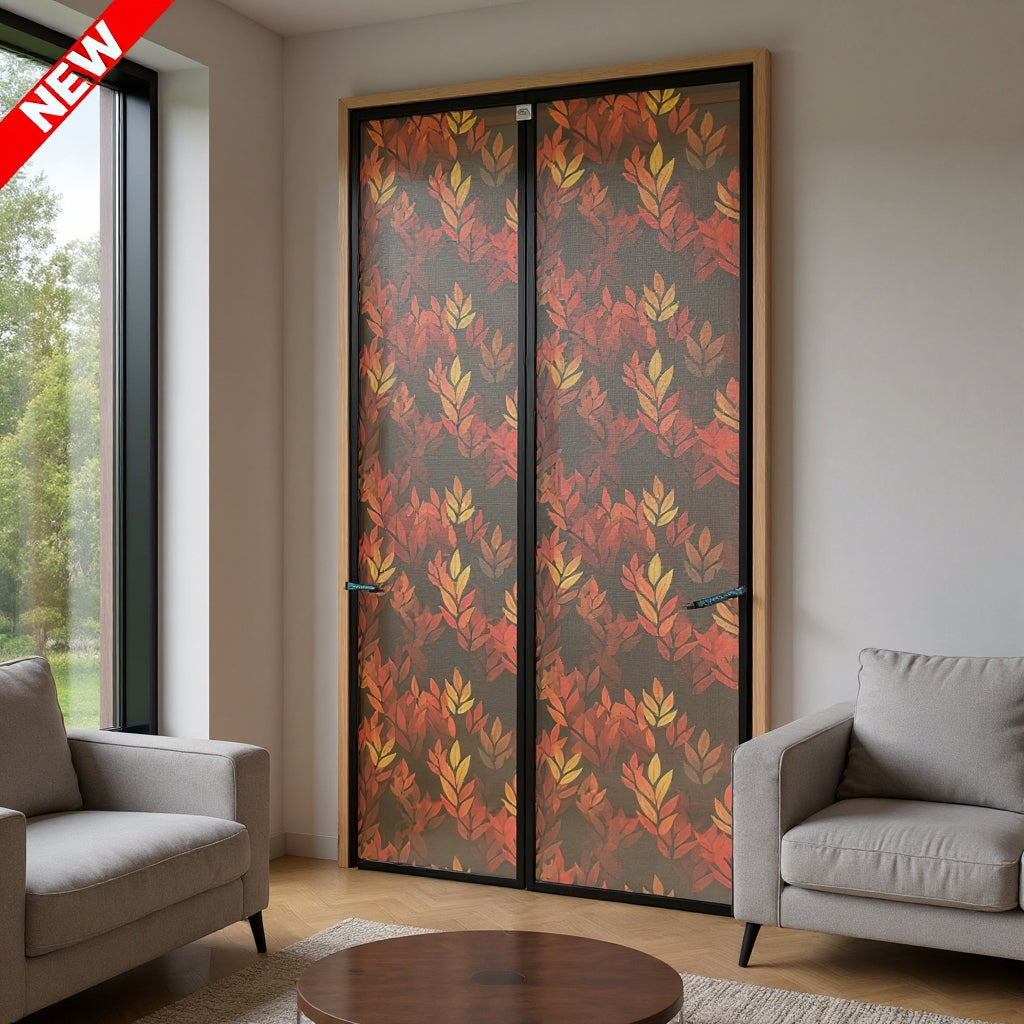 Autumn Leaf Magnetic Door Net - Polyester