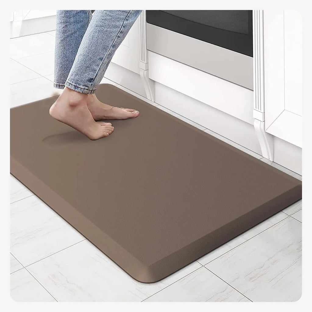 Anti-Fatigue Floor Mat | Dark Brown-(with/without)Design | LifeKrafts Anti Fatigue mats LifeKrafts