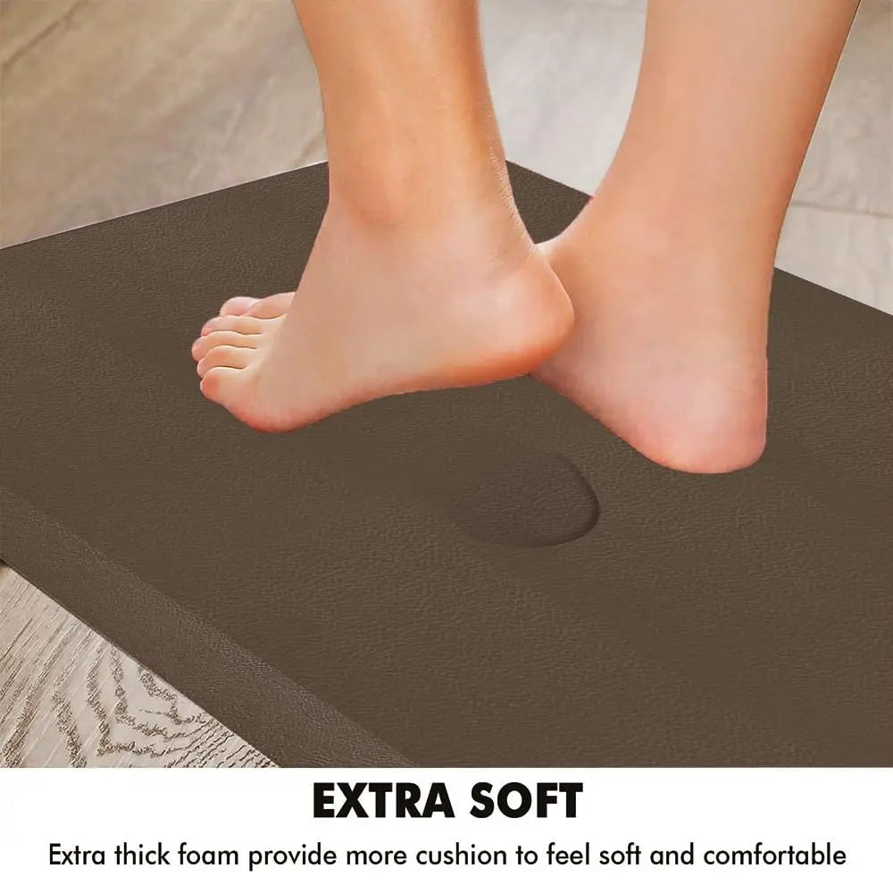 Anti-Fatigue Floor Mat | Dark Brown-(with/without)Design | LifeKrafts Anti Fatigue mats LifeKrafts