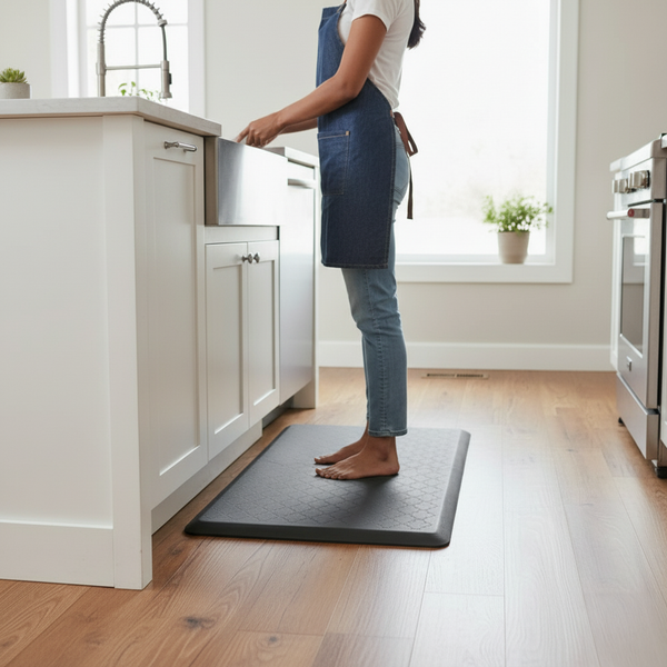 Anti-Fatigue Floor Mat | Grey-(with/without)Design | LifeKrafts