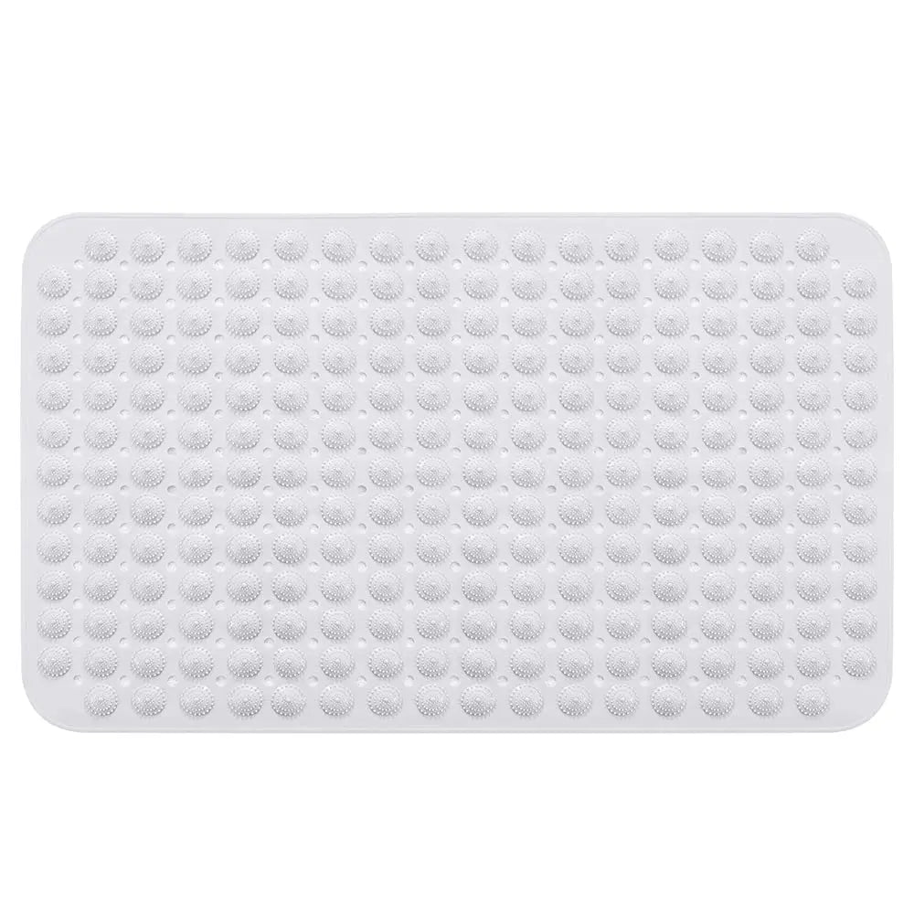 Anti Skid Shower Bath Mat - white Color (88*58cm) Accu-Pebble LifeKrafts