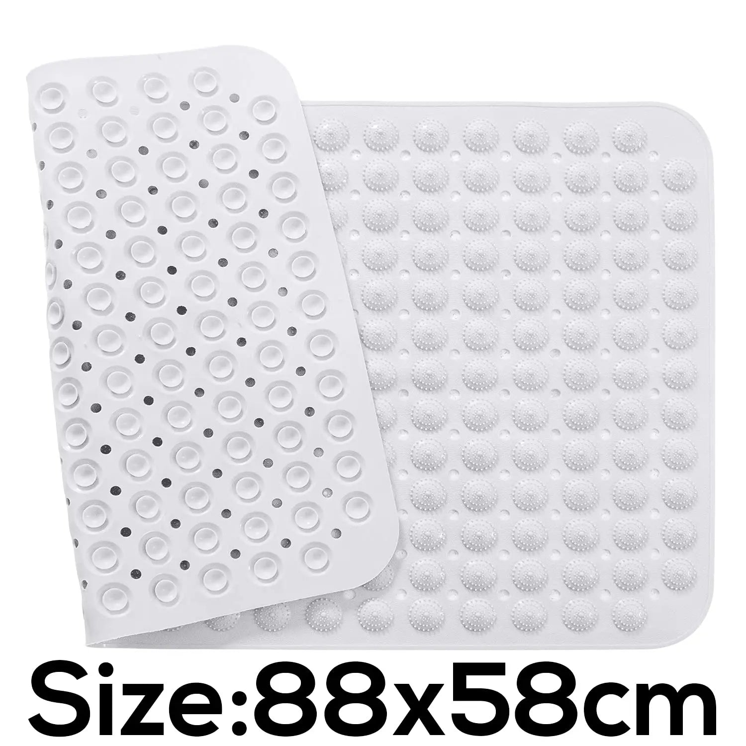 Anti Skid Shower Bath Mat - white Color (88*58cm) Accu-Pebble LifeKrafts