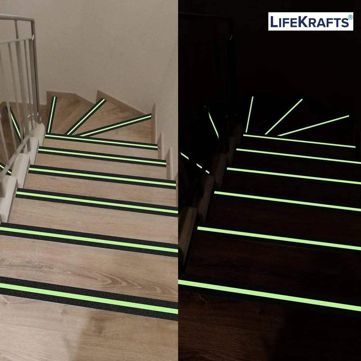 Anti-Skid Tape for Stairs Glow in the Dark LifeKrafts